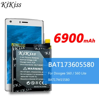 6900mAh Didelės Talpos Bateriją Doogee S60 / S60 Lite Telefono Baterija BAT17M15580 BAT173605580+Sekimo Numerį