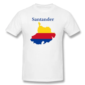 Santander Departamento Žemėlapis Kolumbijos Departamentas Vyrų Pagrindinio trumpomis Rankovėmis T-Shirt Grafikos Juokinga R282 Tees Eur Dydis