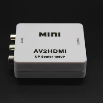 Mini AV ir HDMI-compatibleVideo Converter Box RCA AV HDMI, CVBS su HDMI suderinamus Adapteris, HDTV TV PS3, PS4 DVD Xbox Projektorius