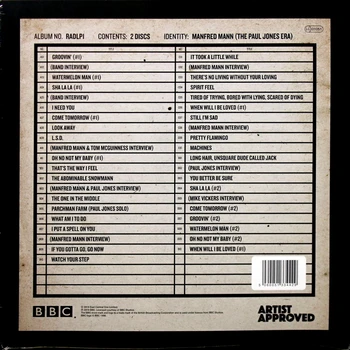 Manfred Mann / Radijo Dienas Tūrio. 1-Paul Jones era, live at the BBC 64-66 (2LP)