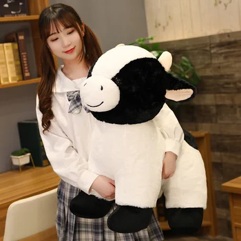 30-55cm Purus Lėlės Žavinga Bull Pieno Galvijų Pliušinis Žaislas Įdaryti Riebalų Karvės Gyvūnų Minkštas Žaislas Kūdikiui Dovanų Įdaryti Lėlės Rinkti