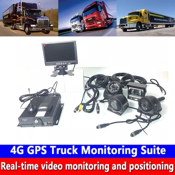 HD originali 256G SD kortelė, PAL / NTSC nuotolinio PTZ valdymas 4G GPS sunkvežimis monitoringas privačių automobilių / transport / mokyklos autobusas