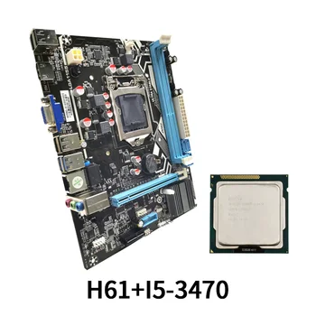 Naujas originalus i5-3470 PROCESORIUS + H61 motininę kompiuterio plokštę LGA1155 / DDR3