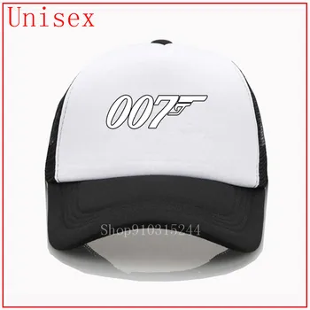 007 Legendos James Bond baltos Skrybėlės Naujas Dizainas Išskirtinis Išleidimo Tėtis Skrybėlę Vyrai Moterys Beisbolo kepuraitę Animacinių filmų Mėgėjams saulės skydelis skrybėlę