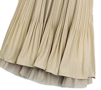 Didmeniniams Elegantiškas Moteris, O Vasarą-kaklo Nėrinių Suknelė Kratinys Klostuotas Sijonas Rankovių Nėriniai-Up Mini Suknelės Vestido