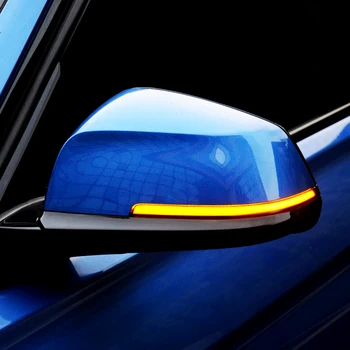 2 Vnt Dinaminiai Posūkio Signalo Žibintai BMW F10, F12 F02 Serijos Automobilių Pusėje valdomi Išoriniai galinio vaizdo Veidrodėliai Indikatorius, Indikatorių LED Lempos Atnaujinti