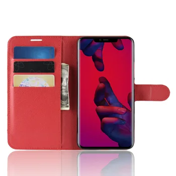 CYBORIS Prabanga Telefoną Atveju Huawei mate 20 Pro 2018 Coque Flip Cover ForHuawei mate 20 Pro 2018 Maišeliai su Stovu Kortelės Turėtojas