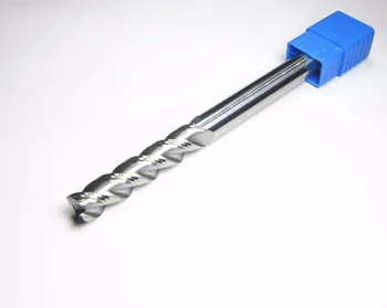 Aliuminio 12MM 3 fleitos HRC45 extra long shank volframo karbido pabaiga malūnas lenghth 150mm frezavimo cutter L=150mm CNC staklės