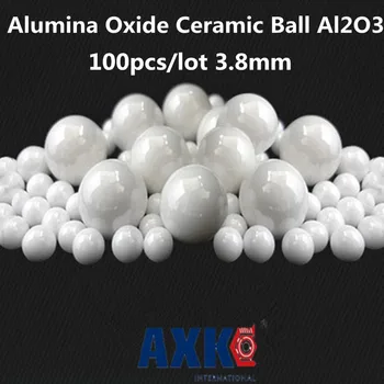 100vnt/daug 3.8 mm Aliuminio Oksido Keramikos Kamuolius Al2o3 Guolių/siurblys/linijinis Slankiklį / Valvs