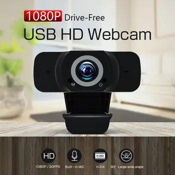 Kamera HD 1080P Web Kamera Mini USB Kompiuterio, KOMPIUTERIO Kamera su Mikrofonu-Live Transliacijos Vaizdo skambučius Konferencijos Darbą