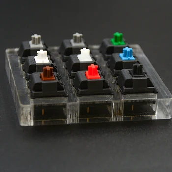 Akrilo Klaviatūros Testeris Plastiko Keycap Rinktuvo už Mechaninė Cherry MX Jungikliai Touch 