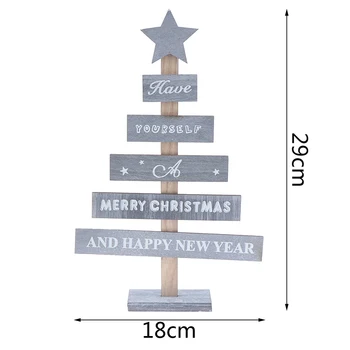 2021 Naujųjų Metų Gamtinių Kalėdų Medžio Amatų Kalėdų Eglutės Ornamentu Kalėdų Dekoro 29*18cm