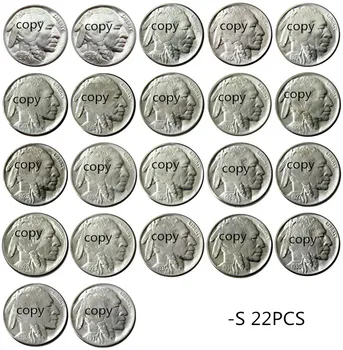 JAV rinkinys(1913-1938)S 22pcs Buffalo Nikelio Penkių Centų Kopijuoti Dekoratyvinis Monetos