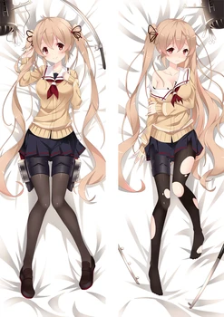 Kantai Surinkimo simbolių seksuali mergina pagalvę padengti dvipuse Spausdinti anime KanColle kūno užvalkalas